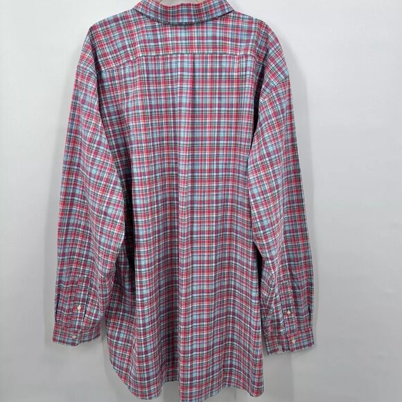 Polo Ralph Lauren Mens Shirt 3XLT Button Up Plaid Multicolor Pink Stretch NEW - Picture 6 of 12
